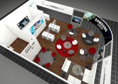 Samsung Lounge @ GDC 2016 Scenic Trade Show Exhibit Booths